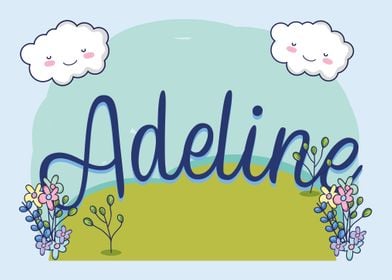 ADELINE Baby Name Sign