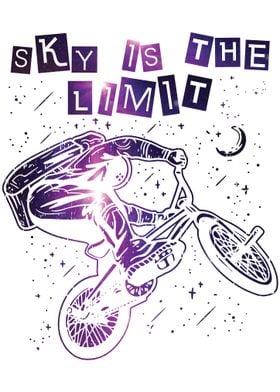 Bmx Stunt Bike Galaxy MTBu0027 Poster by kritich  Displate