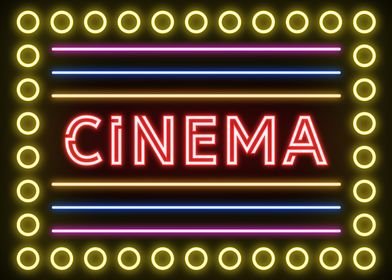 Cinema Neon Sign