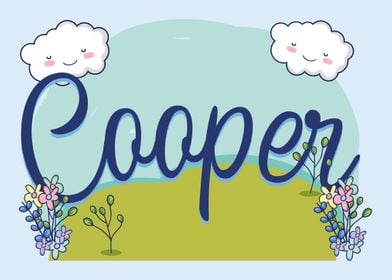 COOPER Baby Name Sign Gift