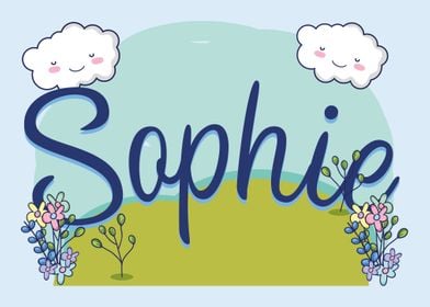 SOPHIE Baby Name Sign Gift