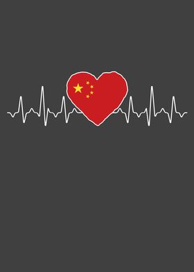 China Heartbeat Flag