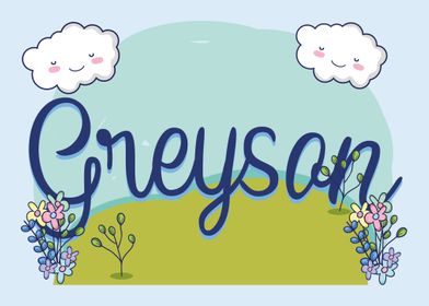 GREYSON Baby Name Sign