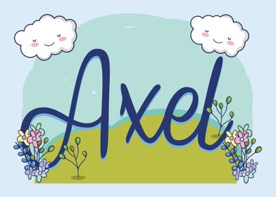 AXEL Baby Name Sign Gift