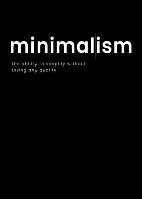 Minimalism Minimalism