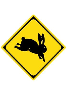 Japanese Caution Road Sign