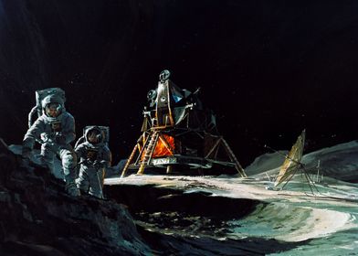 Painting on the Moon