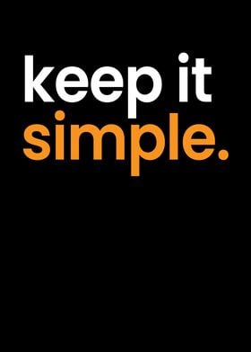 Keep Is Simple Minimalism