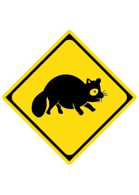 Japanese Caution Road Sign