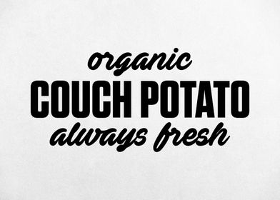 Funny Couch Potato Poster