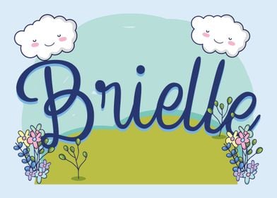 BRIELLE Baby Name Sign