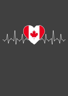 Canada Heartbeat Flag