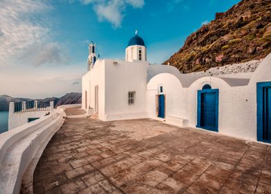 White church of Santorini