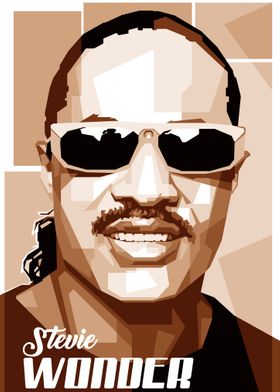 Stevie wonder in monocrome