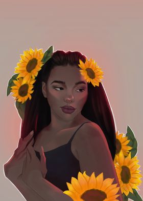 Sunflower girl