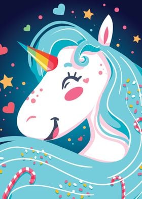 happy unicorn