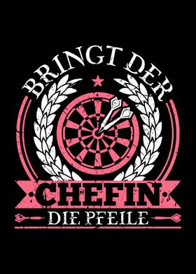 Dart Chefin Dartspielerin