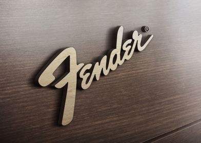 Fender Logo Guitar  