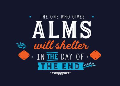 The one who gives ALMS 