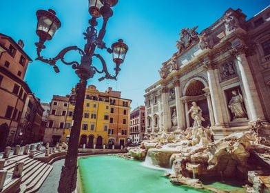 Trevi fountain Rome Italy