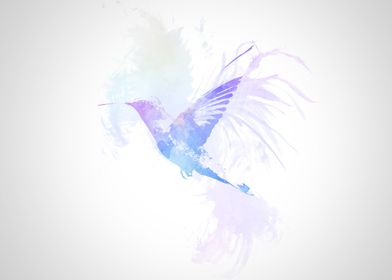 Hummingbird Aquarel