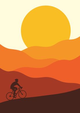 Retro Cycling Mountain