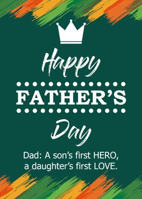 Happy Fathers Day Poster