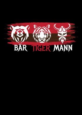 Br Tiger Mann Bearded Man