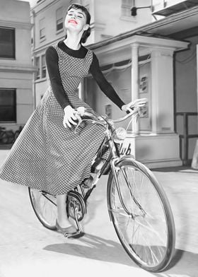 Audrey Hepburn Bicycle