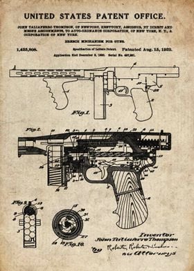 breech mechanism for guns