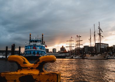 Sunset in Hamburg 