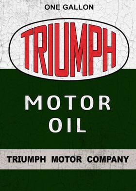 Triumph Motor Sign Worn