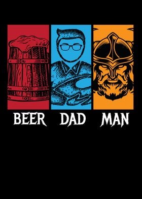 Beer Dad Man Bearded Man