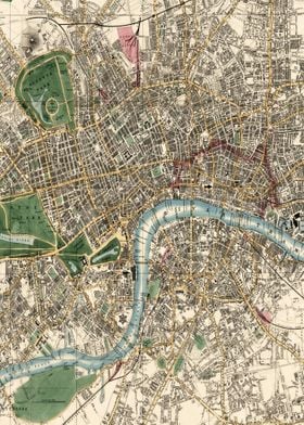 London Vintage Maps And Dr