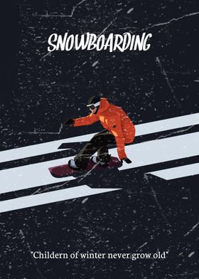 Snowboarding on dark