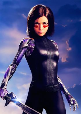 Alita Battle Angel' Poster by SeeMyArt