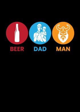 Beer Dad Man Bearded Man