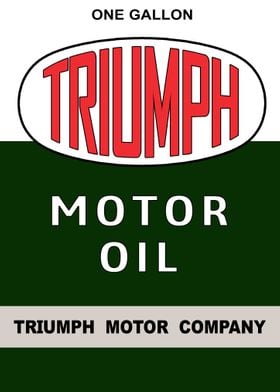 Triumph Motor oil Sign