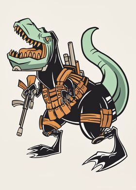 Trex Tyrannosaur Military