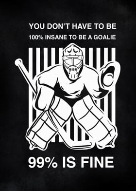 Funny Ice Hockey Goalie