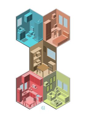 Isometric House 9