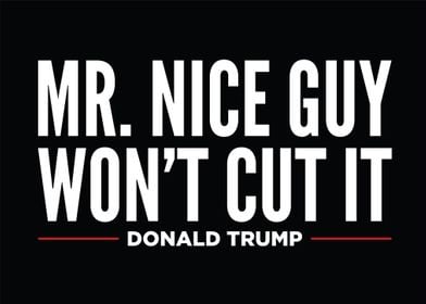 Mr Nice Guy Wont Cut It