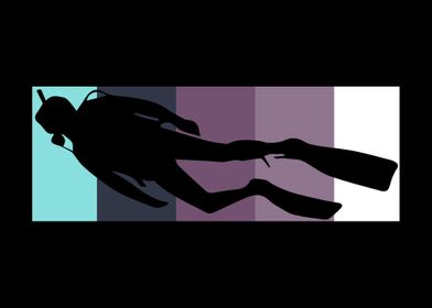 Retro Diver Snorkeling