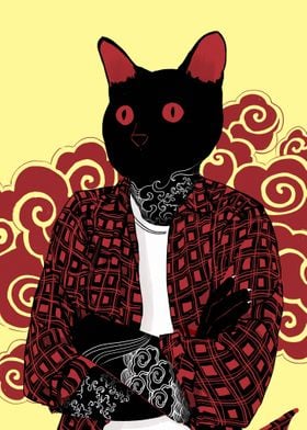 Black cat Illustration