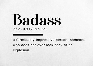 Funny Definition Badass