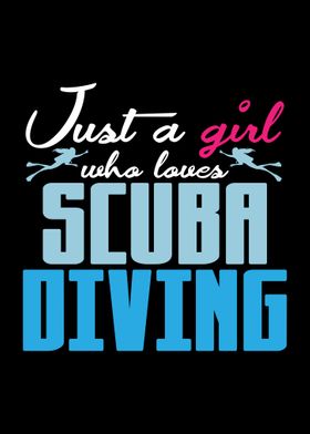 Scuba Diving Girl Diver