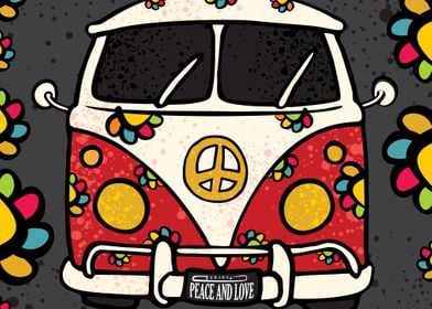 Hippie van