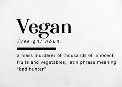 Funny Definition Vegan