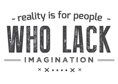 Reality is for people 