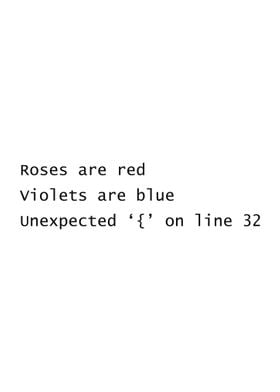 Roses are red